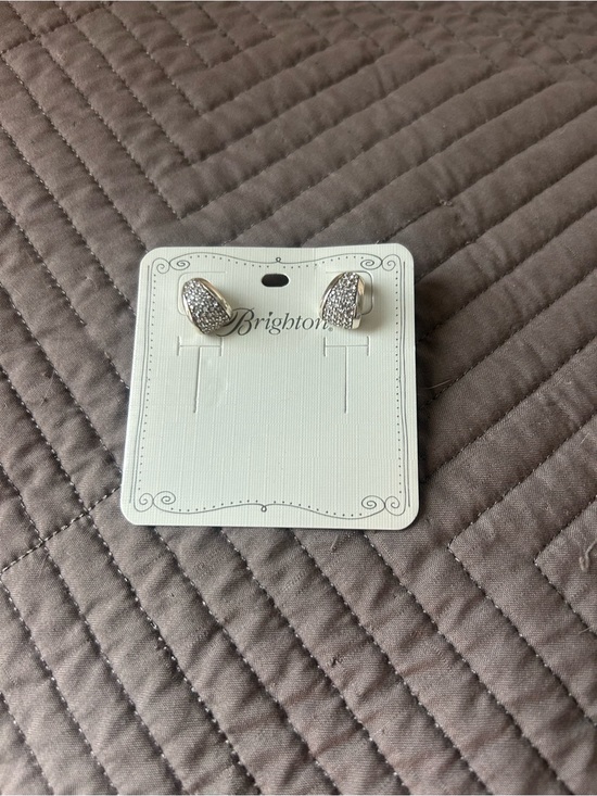 Brighton Jewelry - Brighton Silver Pavé Teardrop Stud Earrings